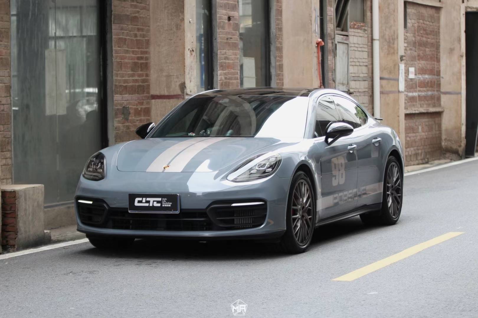 保时捷矩阵改色膜北极灰,如同极地孤狼,自由,不羁_#matrix