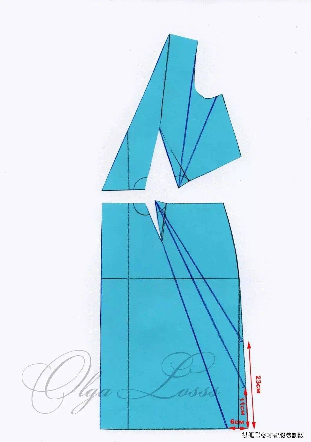 2款超经典扭结礼服制版-立体裁剪纸样过程演示才智服装_部分_cm