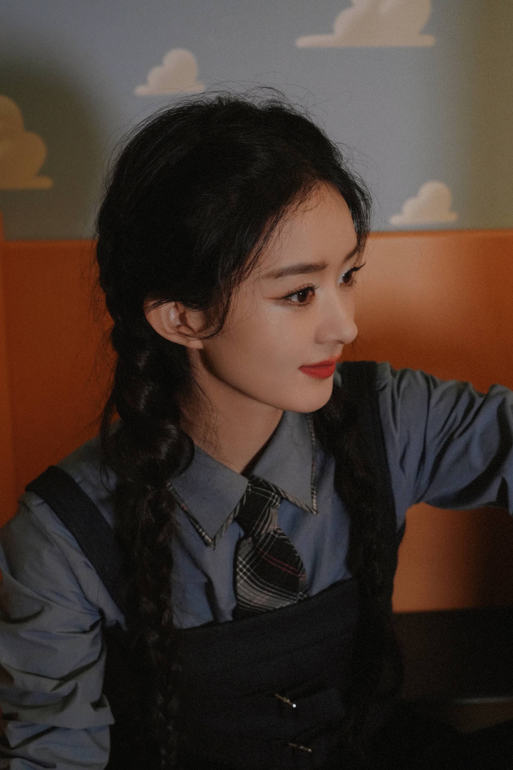 赵丽颖的一组美照曝光!_照片_时尚_黑色