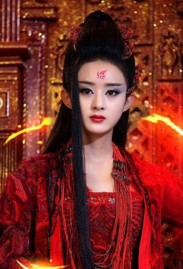 十大最美古装红衣女神,刘亦菲仙气十足,赵丽颖高冷霸气_造型_姑娘_陈