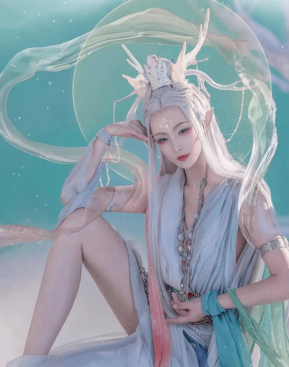 中国女生拍山海经白泽拟人图,引全球网友盛赞,韩国人又来说抄袭了