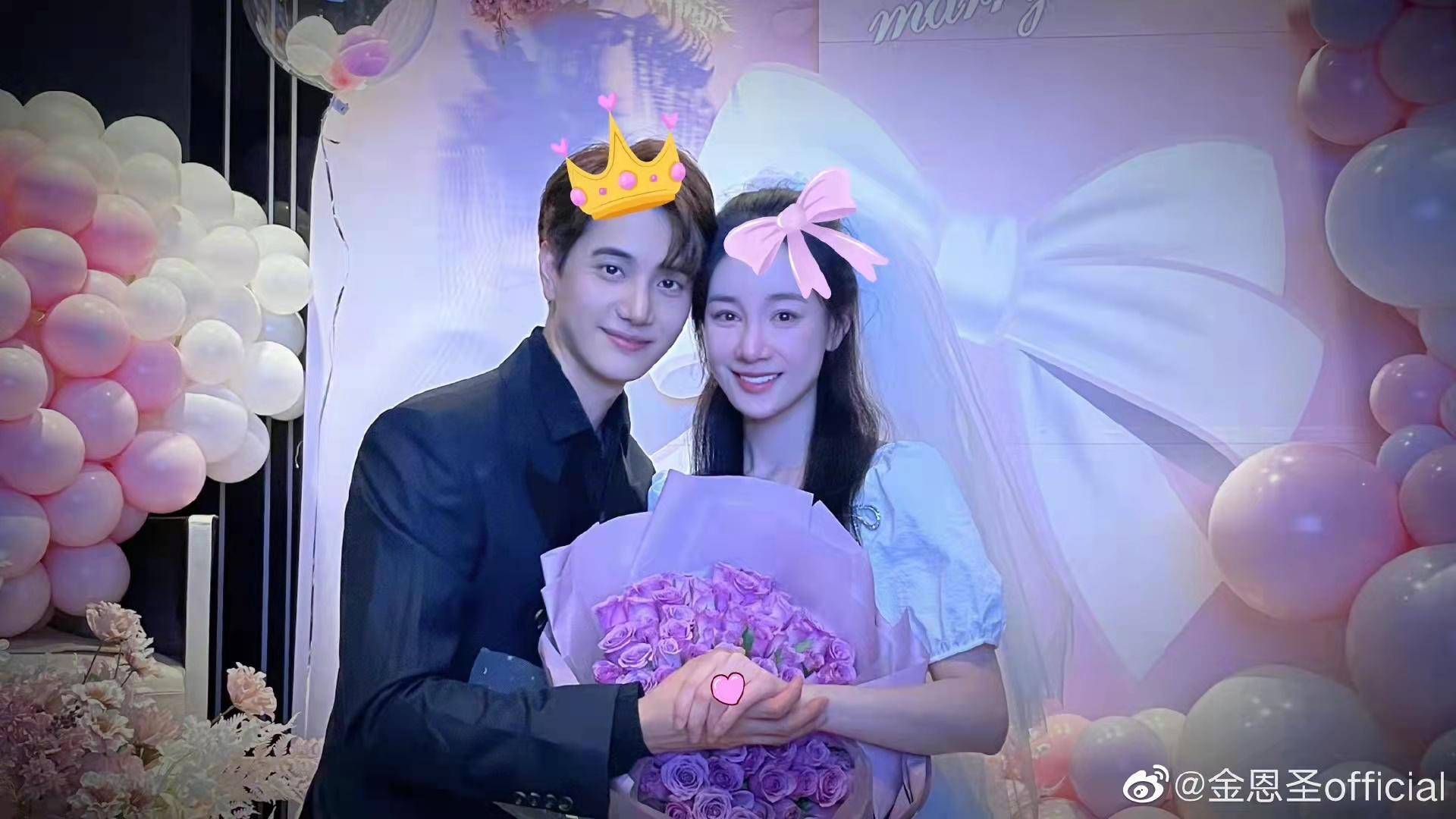 金恩圣晒照官宣与张檬的结婚喜讯,社交平台甜蜜互动_因为_节目_老公