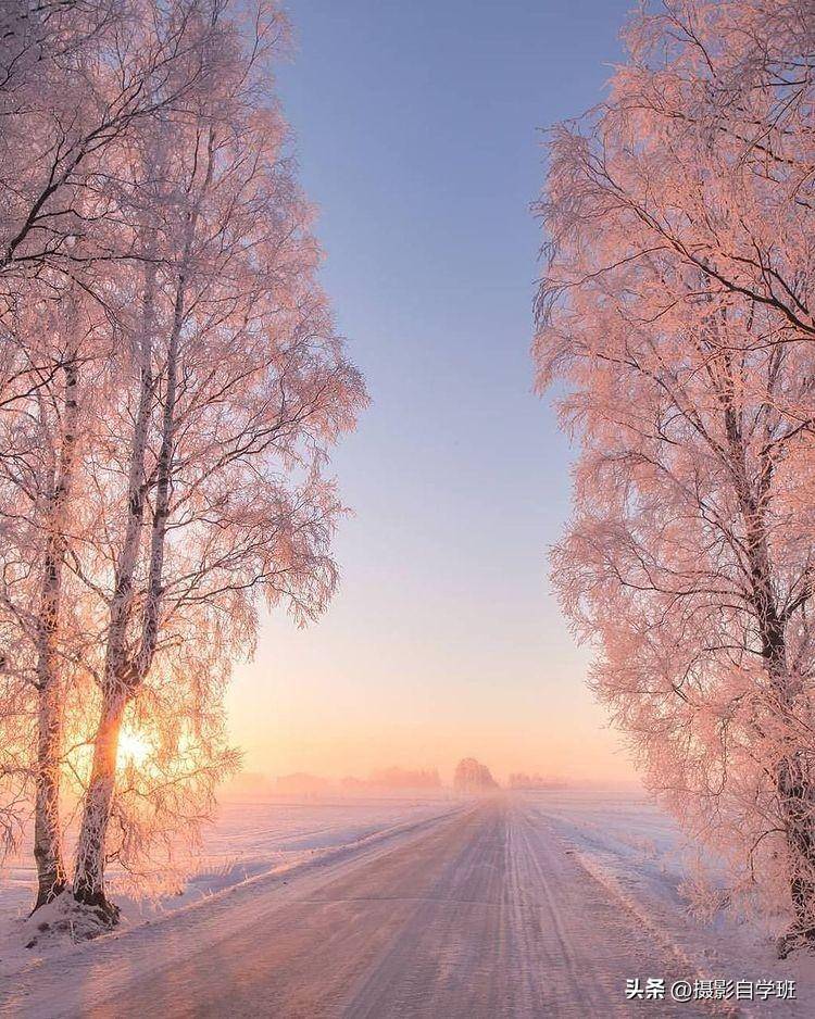 雪景不如人美图片