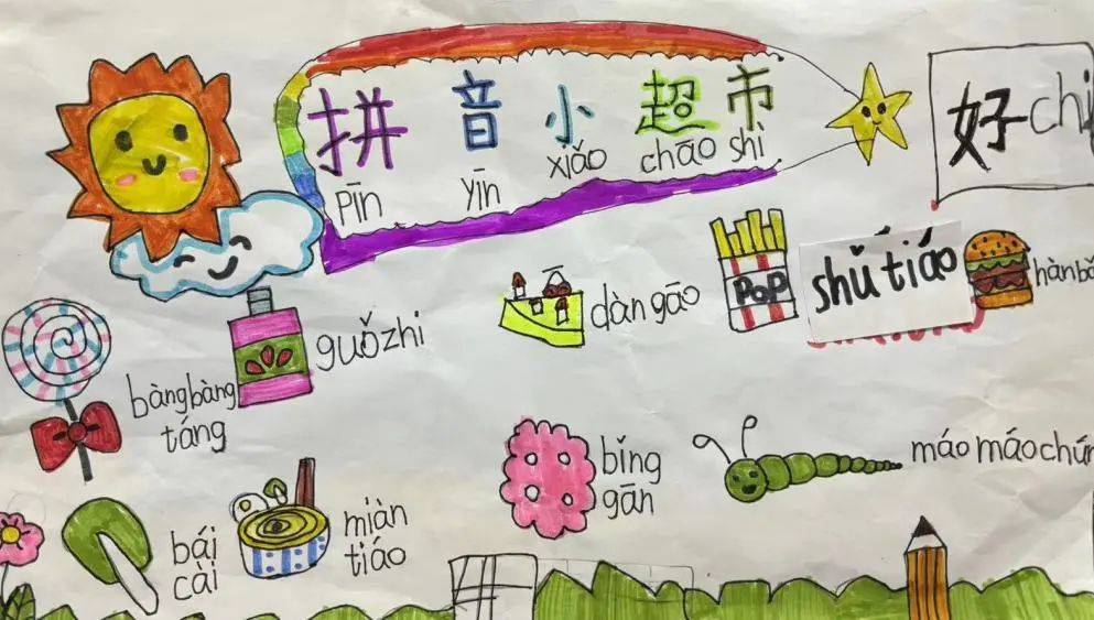 巧手绘拼音,创意学语文——汉梁小学一年级综合实践活动