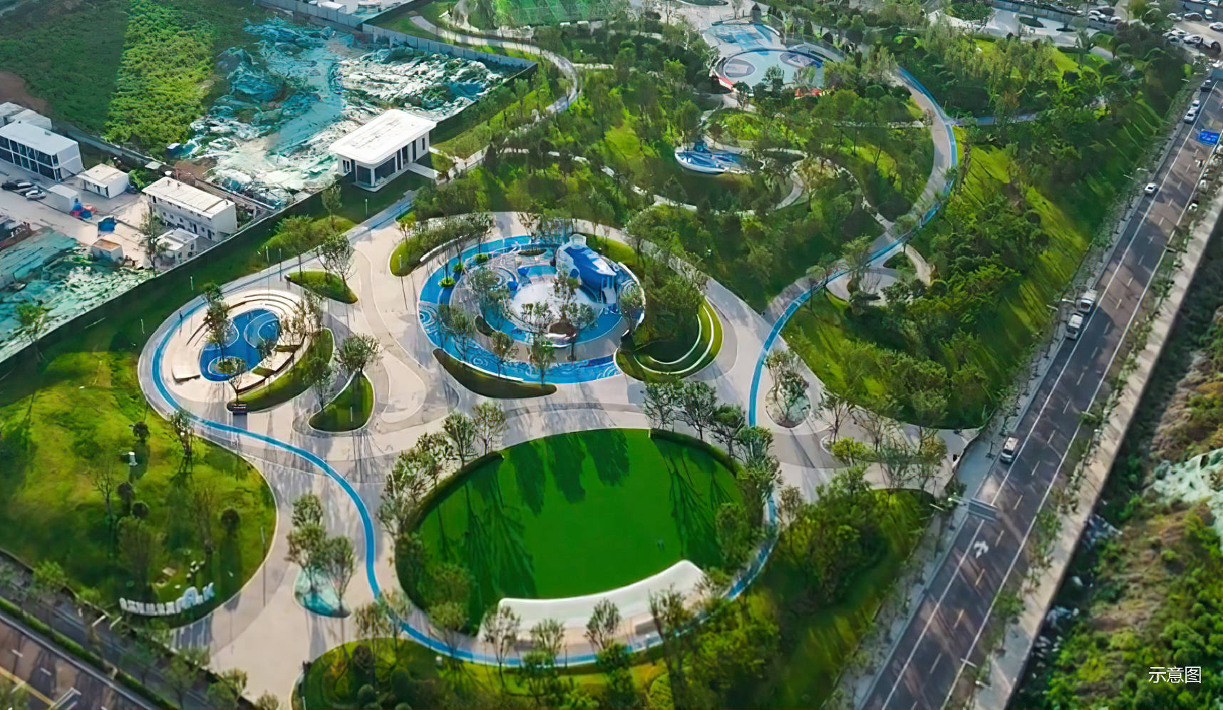 绿意生态环:近揽西安植物园,曲江麓融公园,区域环伺8个城市级生态公园