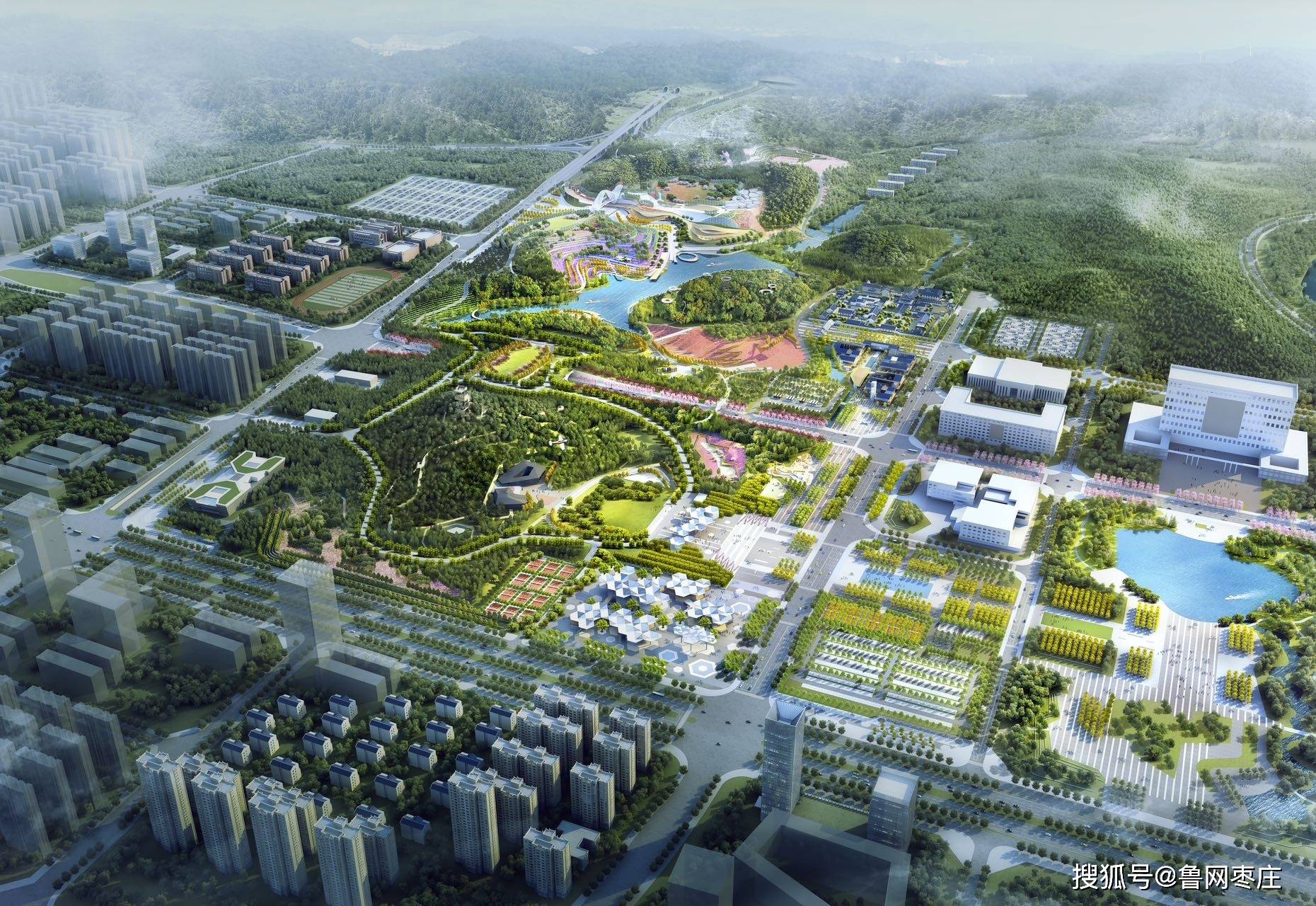 湖北省荆门园博园进入闭园改造期:由于园博园按照省园博会办展场地