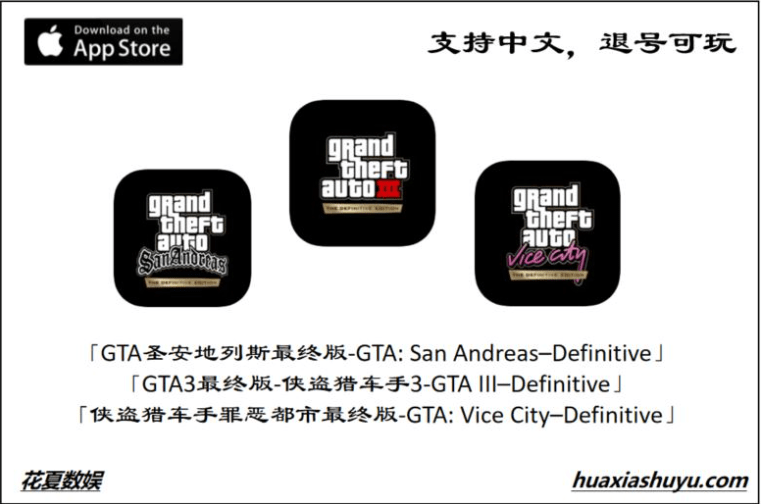 trilogy – the definitive edition」套裝包括:1,「gta聖安地列斯