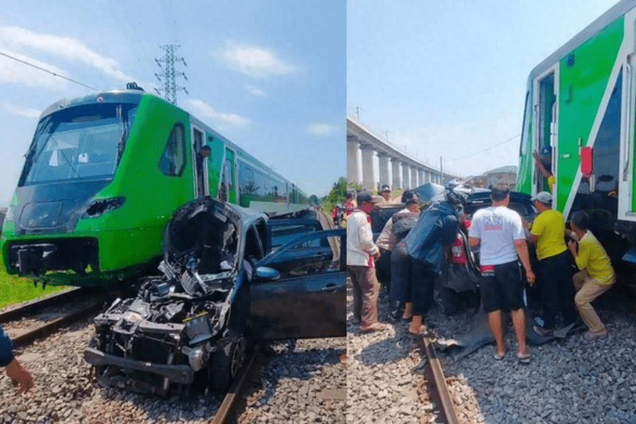 【接驳火车与小客车相撞现场】对于在这场车祸中逝世的人,我们深感