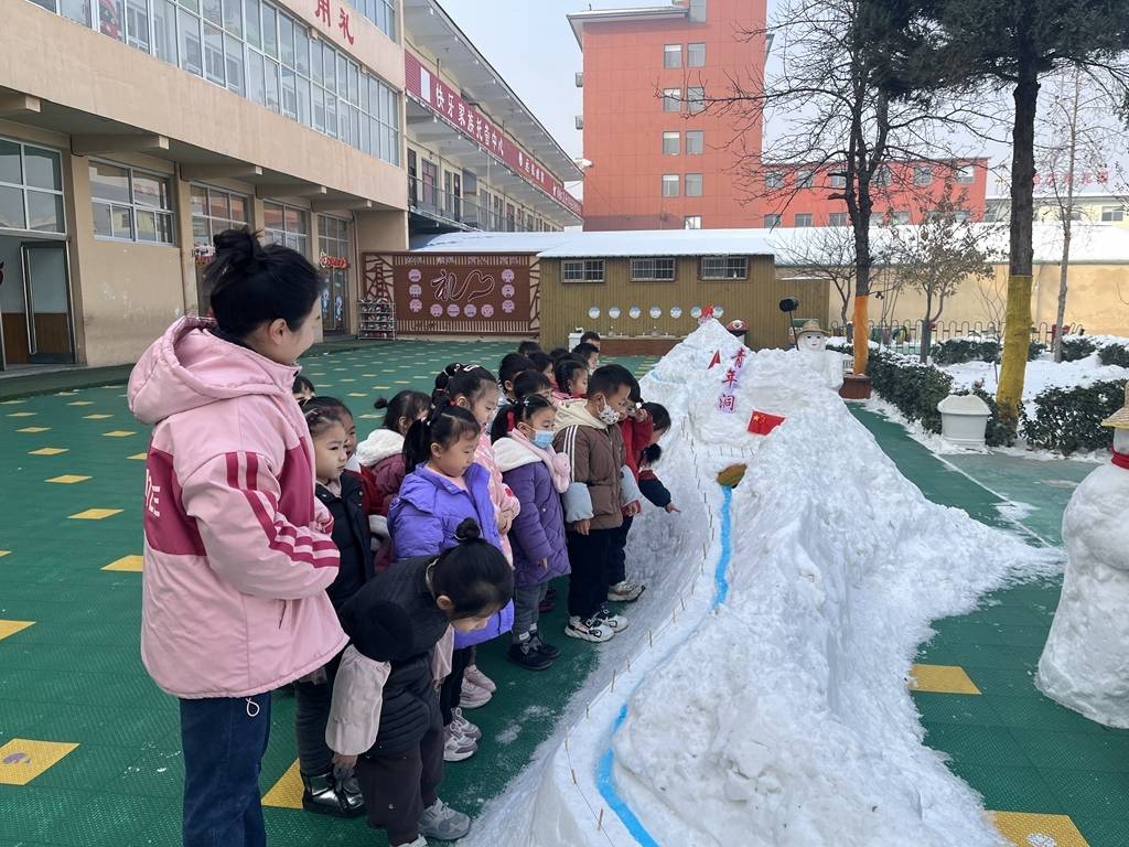 幼儿园雪雕图片图片