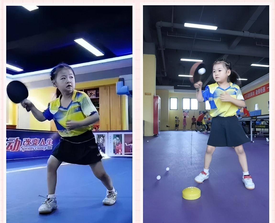 长相酷似福原爱小时候除了惊人的乒乓球天赋和实力外,李依依还因为
