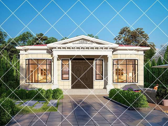 乡村气息十足的农村一层自建房别墅,30套农村一层养老别墅效果图_生活