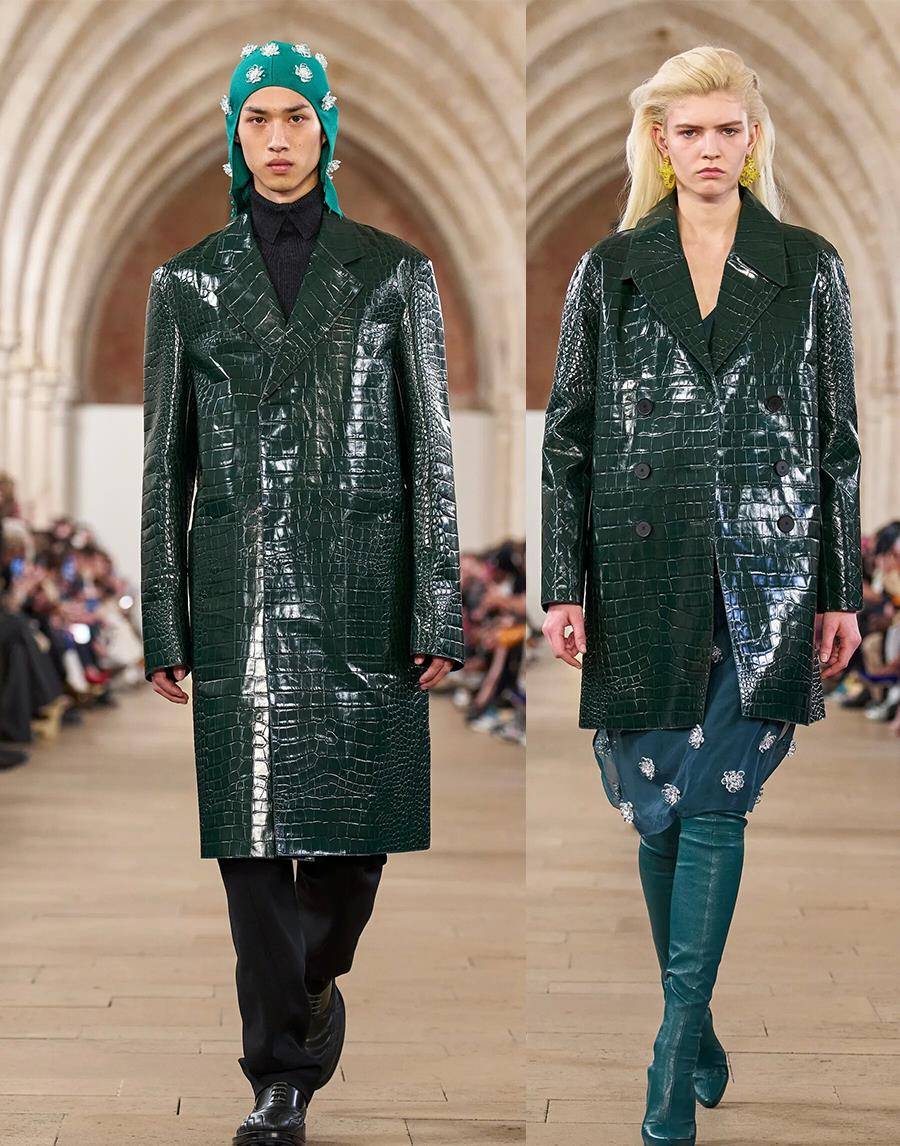 lanvin 2023秋冬流行,简约大衣,纹理时尚,对比层次_衣服_气质_质感