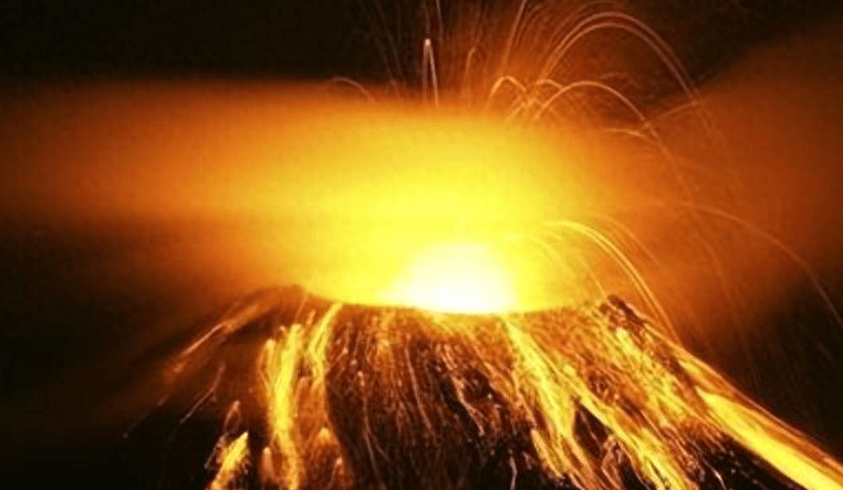 火山喷发广泛分散，火山碎屑空落物质，喷发年龄时间受古地磁约束(图1)