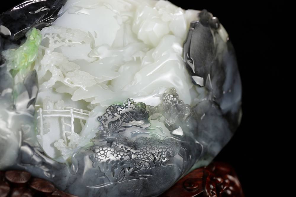 藏玉直播×中国玉雕大师顾铭精品拍落槌_作品_mm_规格