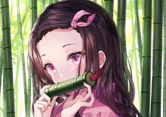 《鬼灭之刃》角色的唯美画,祢豆子就像真白一样呆萌_鬼舞_形象_蝴蝶