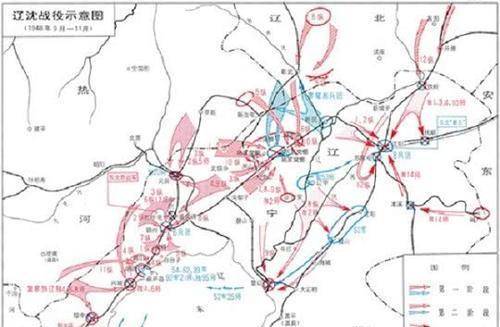 遼瀋戰役形勢圖貽誤戰機5天,全軍覆沒於遼西籌謀再三,廖耀湘認定