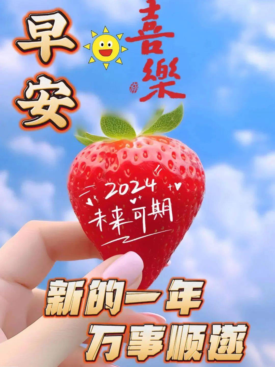 2024年1月1日元旦节日快乐祝福语图片大全,龙年新年快乐祝福语表情包