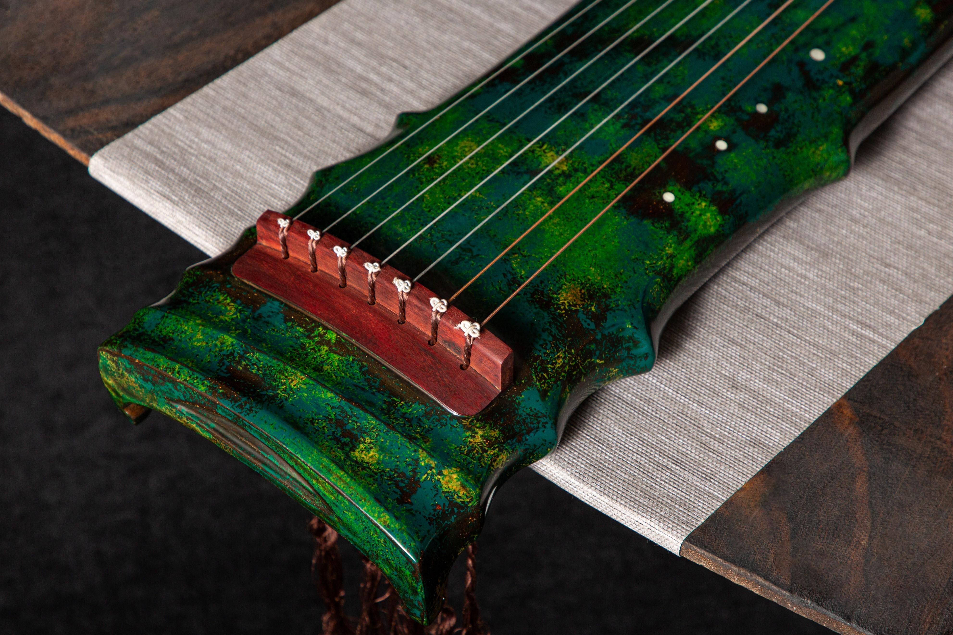 先河古琴-净一竹节式,如傲立挺拔的君子_细节_气韵_形制