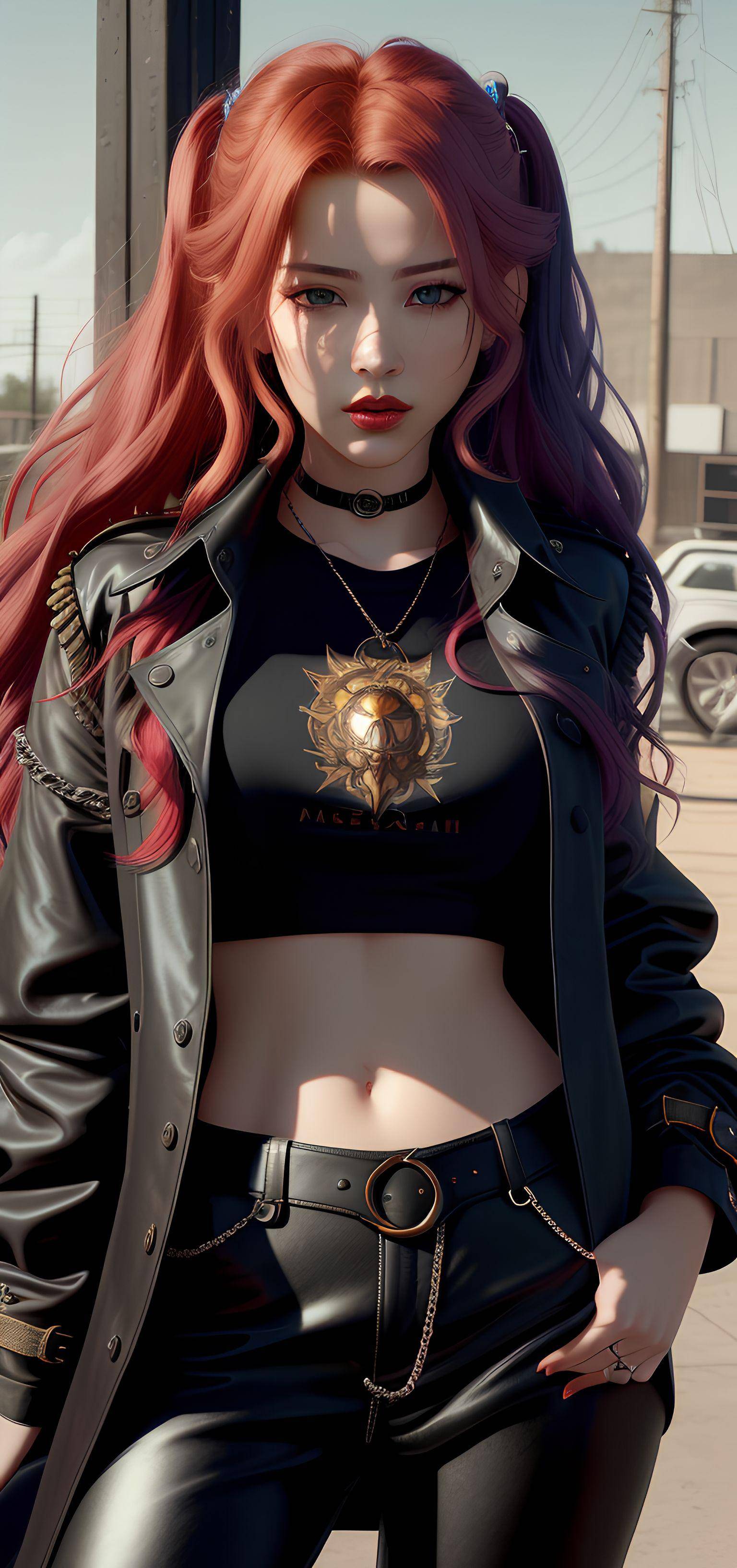 ai超清壁纸:3d绘画,时尚少女,个性魅力无限_比赛_梦想_服装