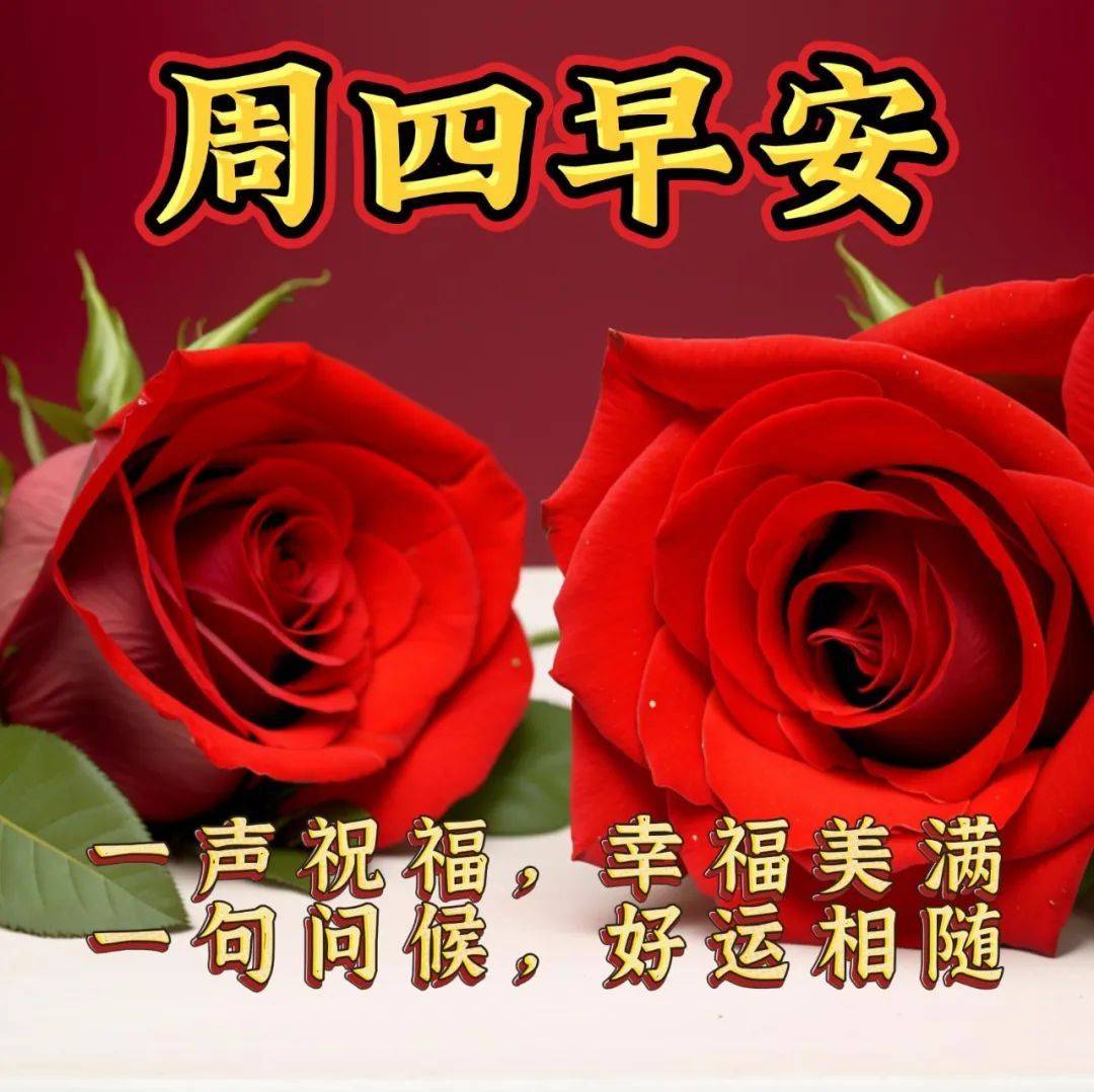 1月4日周四早上好,最新版漂亮周四早安祝福语表情图片大全问候语_朋友