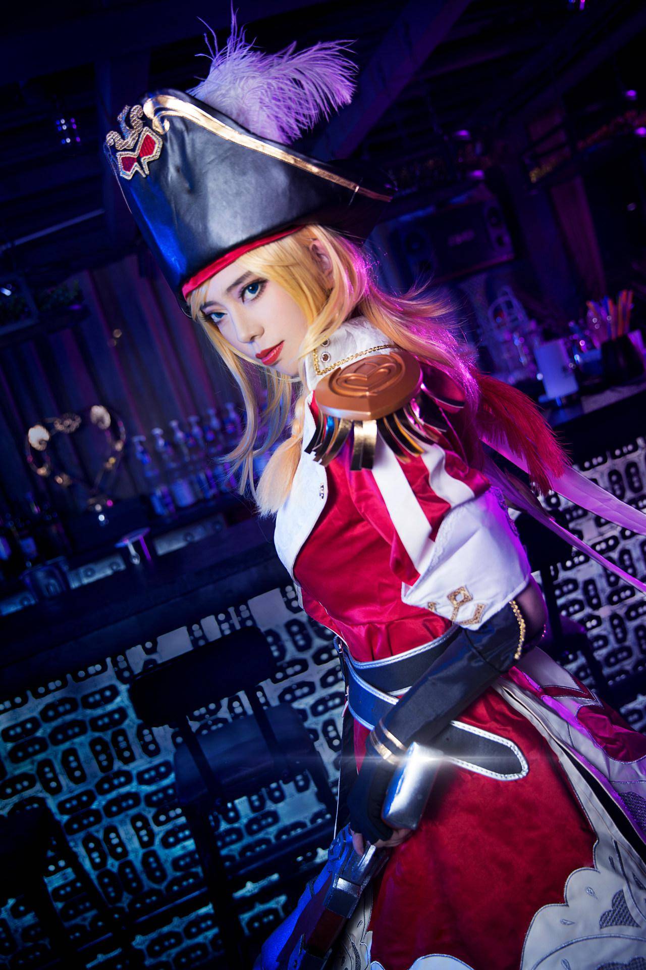 王者荣耀虞姬加勒比小姐cosplay