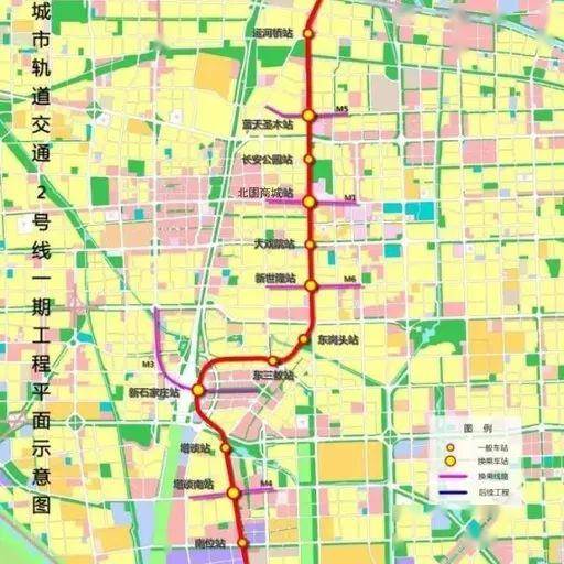 正定地铁线路图图片