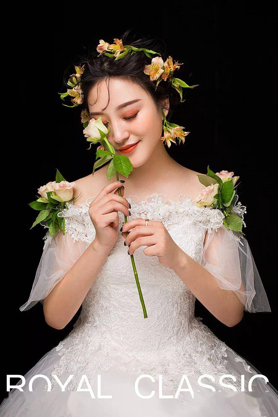 仙气减龄的鲜花新娘造型,夏日婚礼首选!