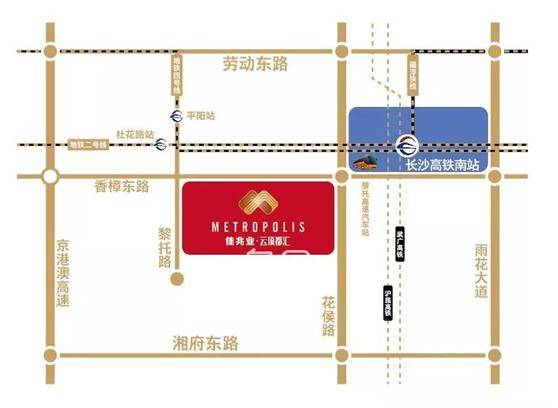 紧邻地铁2,4号线,交通出行方便周边有雨花吾悦广场,旭辉mall,保利mall