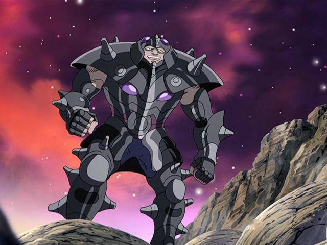 这个天角星洛克是负责守卫第三狱的冥斗士,对应的圣衣原型是魔像.