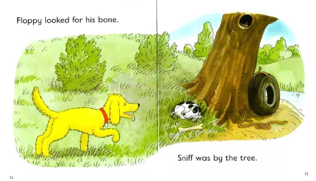 floppy looked for his bone.