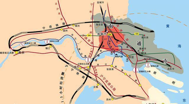 南通的四個縣級市如皋海門啟東海安