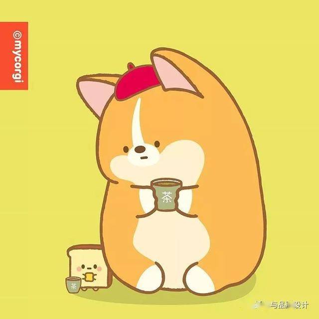 插画丨韩国插画师的100只肥萌小甜狗可爱到爆好想对它动手动脚