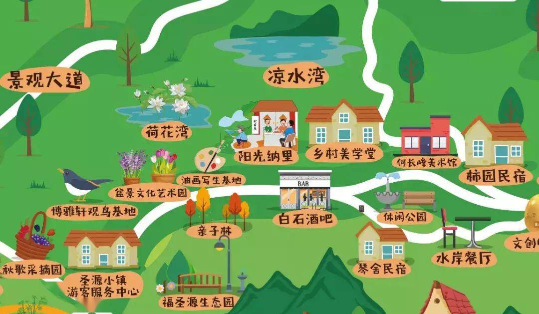 威海里口山徒步路线图图片