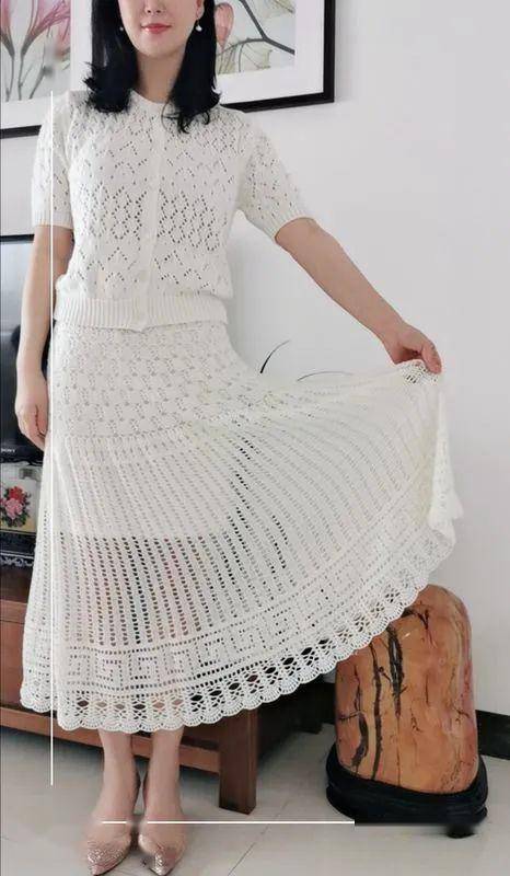成人裙子编织方法图片