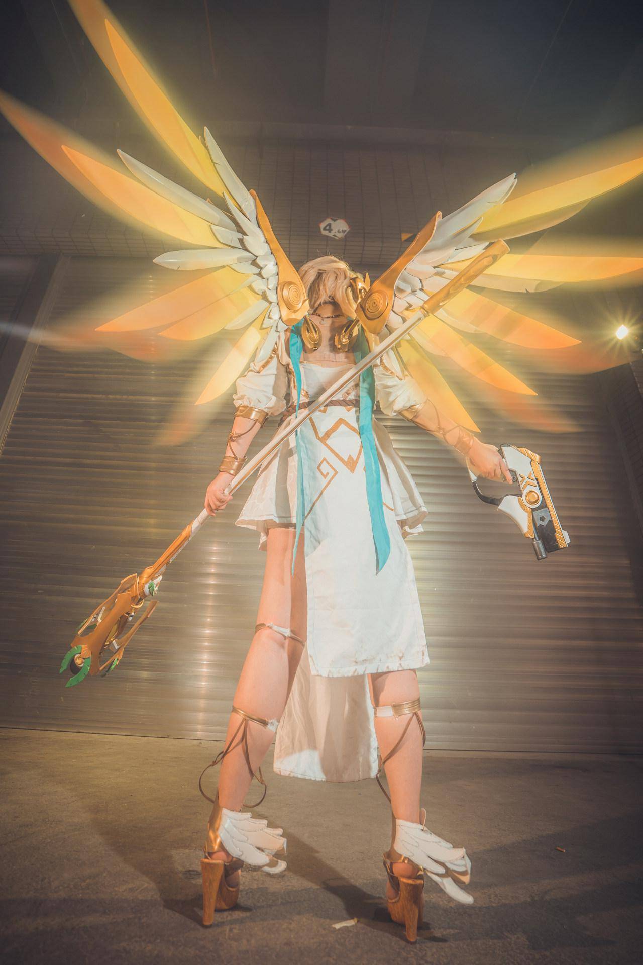 守望先锋胜利女神天使cosplay