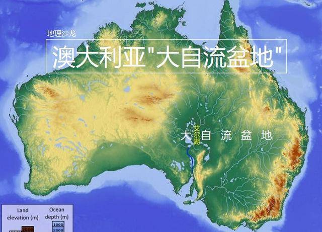澳大利亚大盆地地图图片
