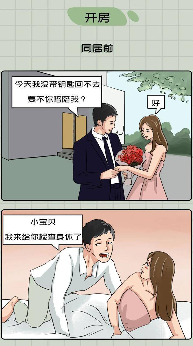今日漫画:男女朋友同居前后刷新三观瞬间_手机搜狐网