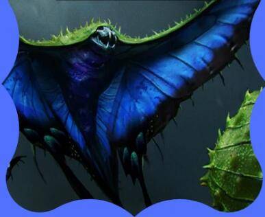 蜷翼魔(swooping evil)——欧洲蓝蝶新约圣经的《启示录》中有颜色不