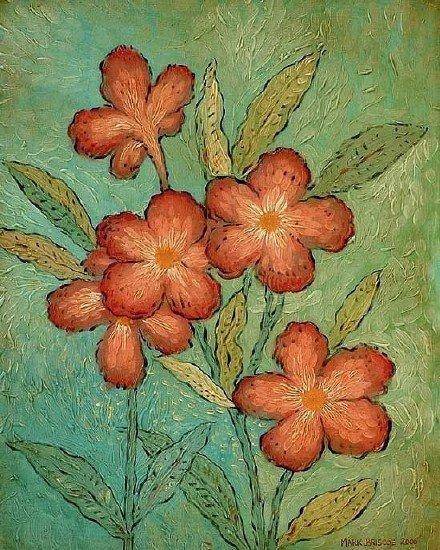 印象主义画家 mark briscoe笔下的画,很有梵高的影子.