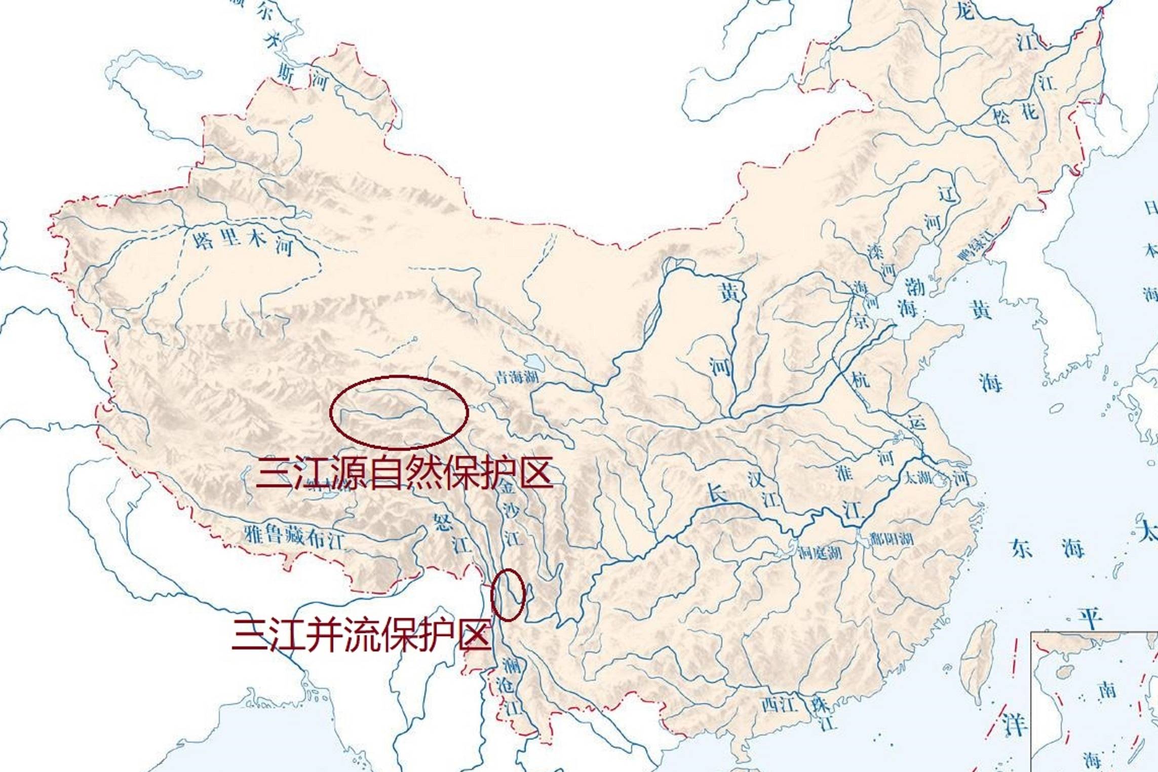 你知道三江源和三江并流地区分别在哪里吗