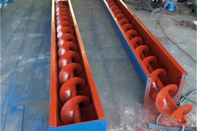 u型电动绞龙输送机管式螺旋提升上料机