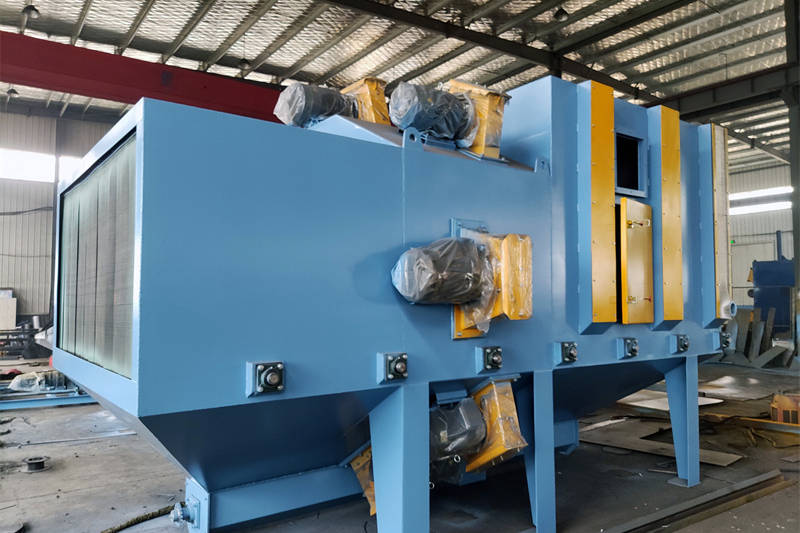 通过式钢板型材抛丸机整机展示