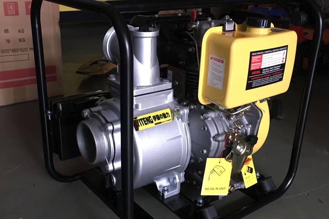 防汛排涝应急排水泵4寸电启动柴油机自吸泵