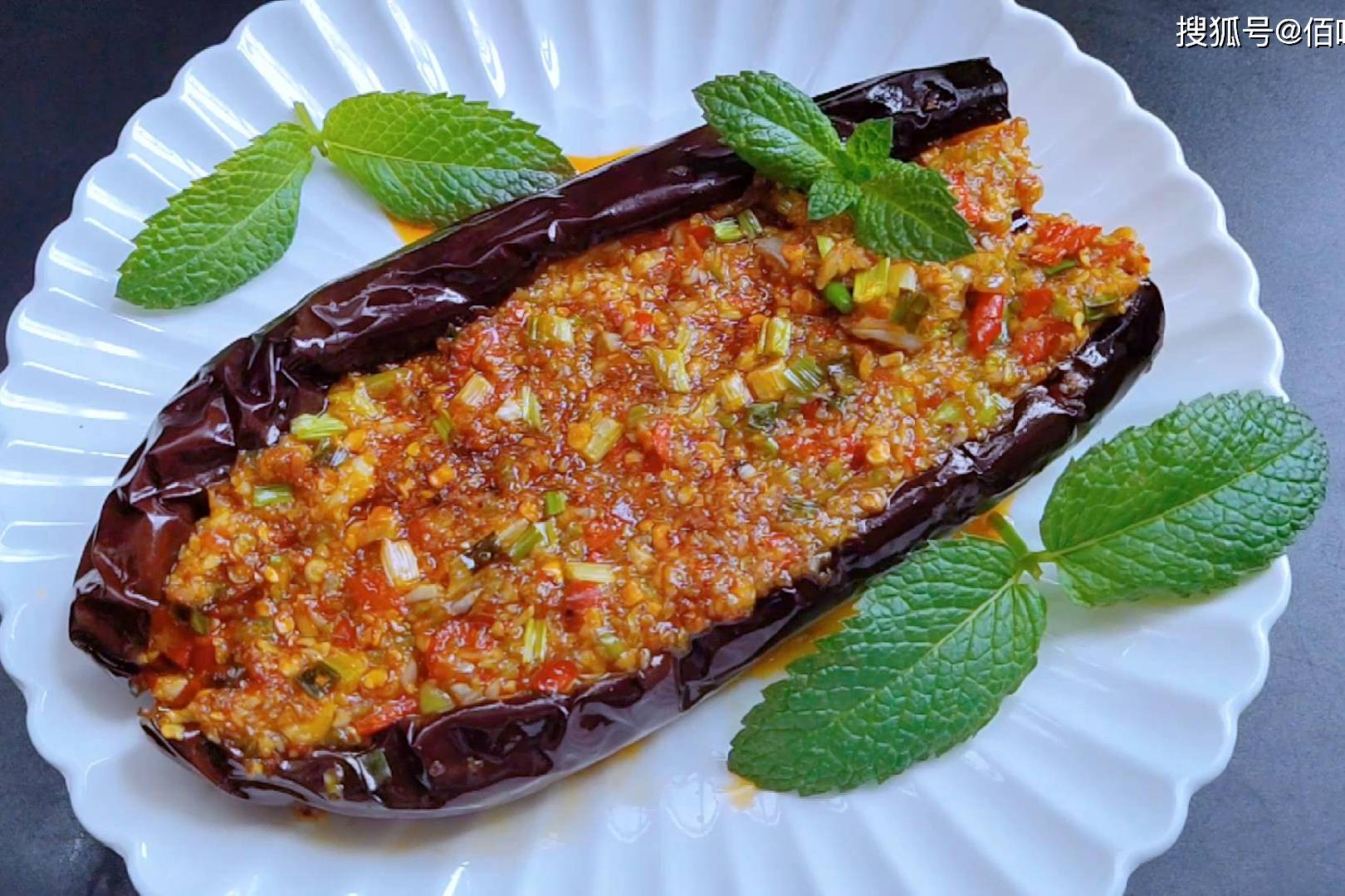 有手就会用空气炸锅做一道蒜香美味的烤茄子