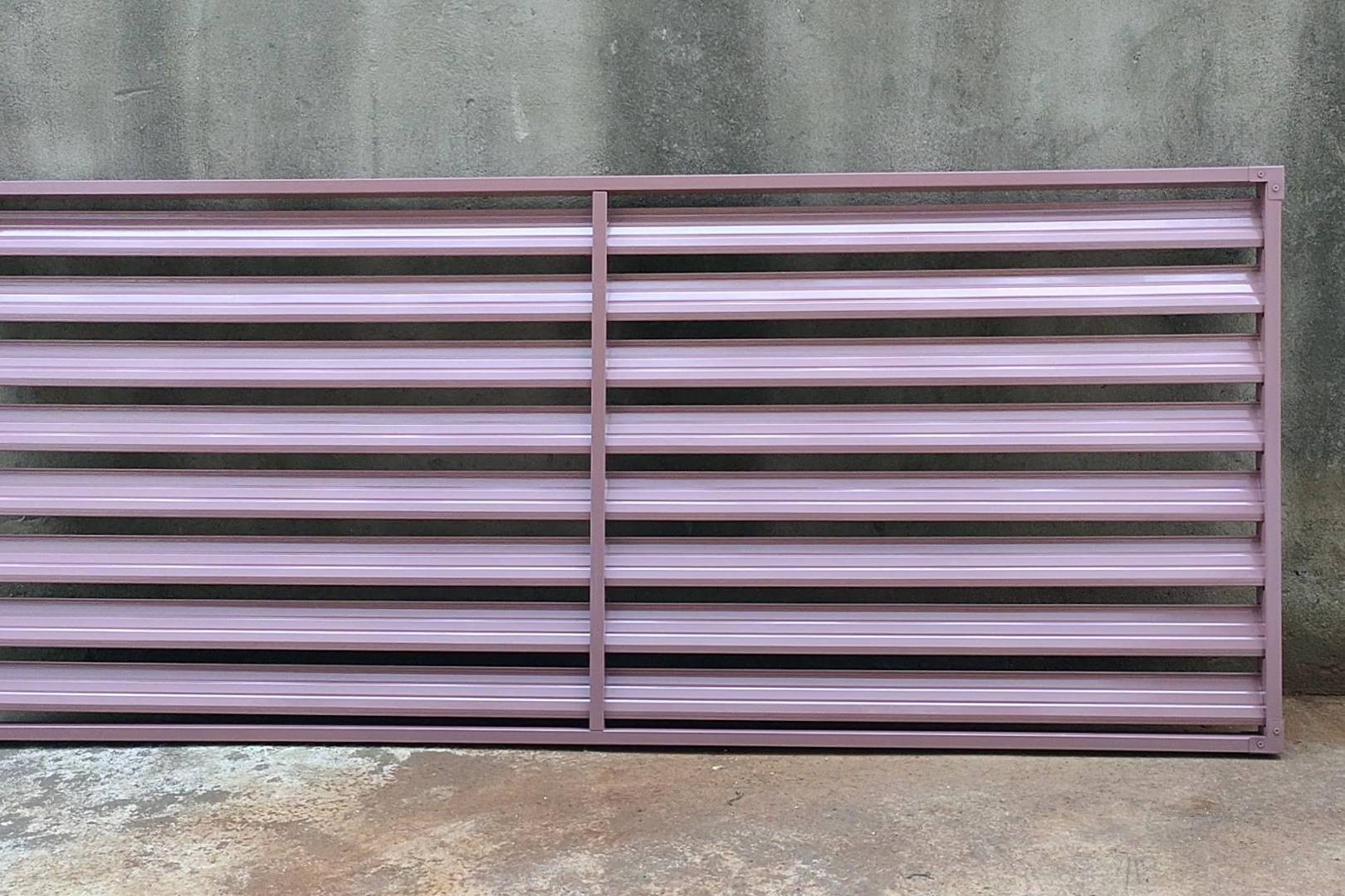 住宅建筑小区外墙装饰锌钢喷塑空调外机通风百叶窗_装饰_外墙_空调