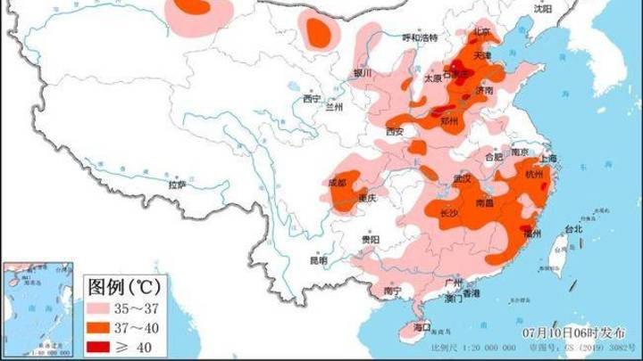北京河北福建等5省市局地最高温可达40℃以上，你有过类似经历吗？