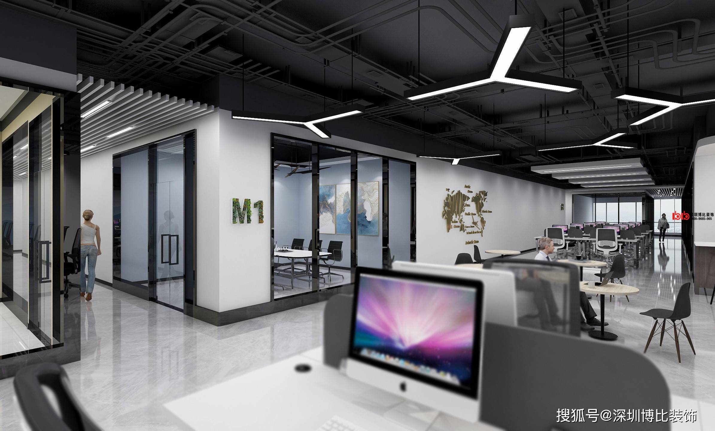深圳科技公司办公室设计装修项目图片-搜狐大视野-搜狐新闻