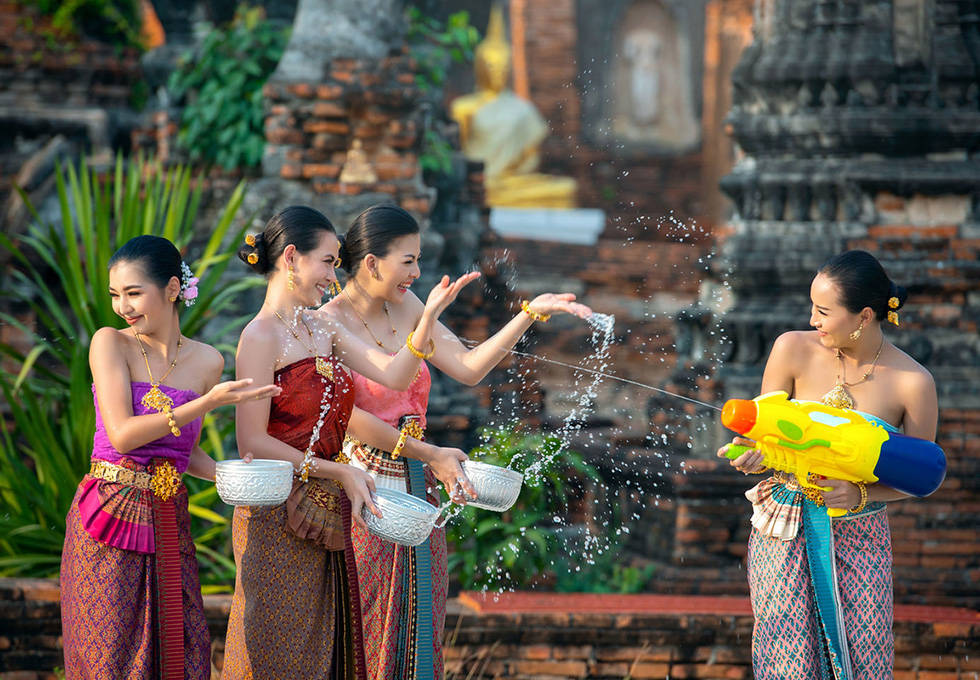 泰国传统新年宋干节泼水节
