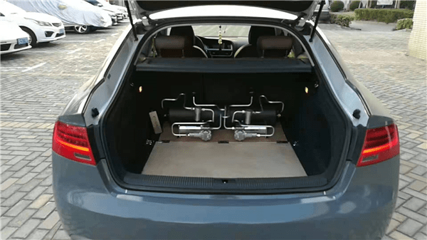 李洋分享奥迪a5改装airbft气动避震后备箱造型及高度尺案例_搜狐汽车