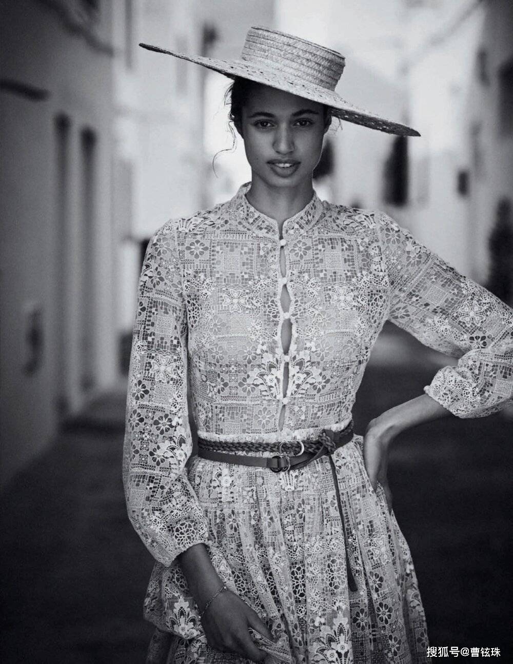 摩洛哥超模玛丽卡西班牙vogue时尚针织摄影